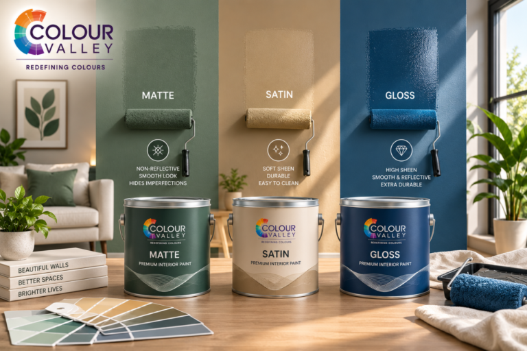 Matte vs Gloss vs Satin Paint: Which Finish Is Right for Your Walls?